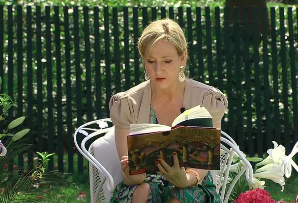 J. K. Rowling at the White House