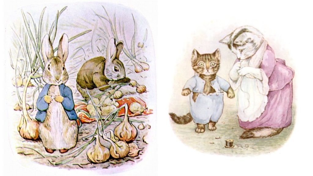 Peter Rabbit and Tom Kitten