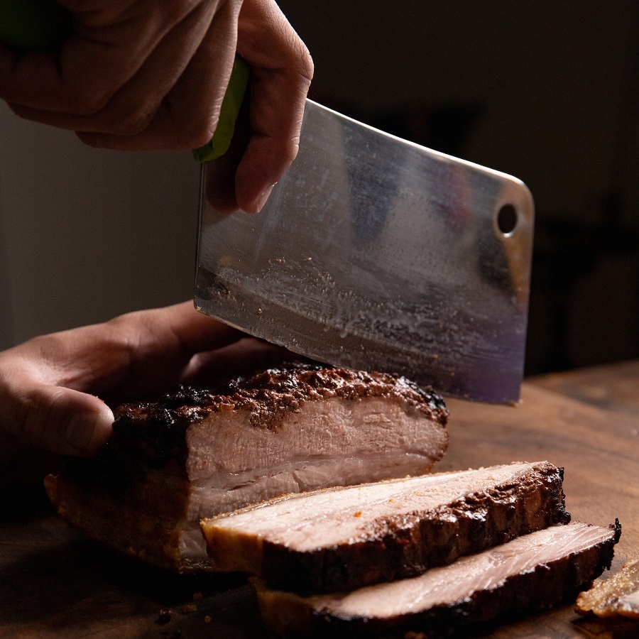 Cleaver Chopping Meat