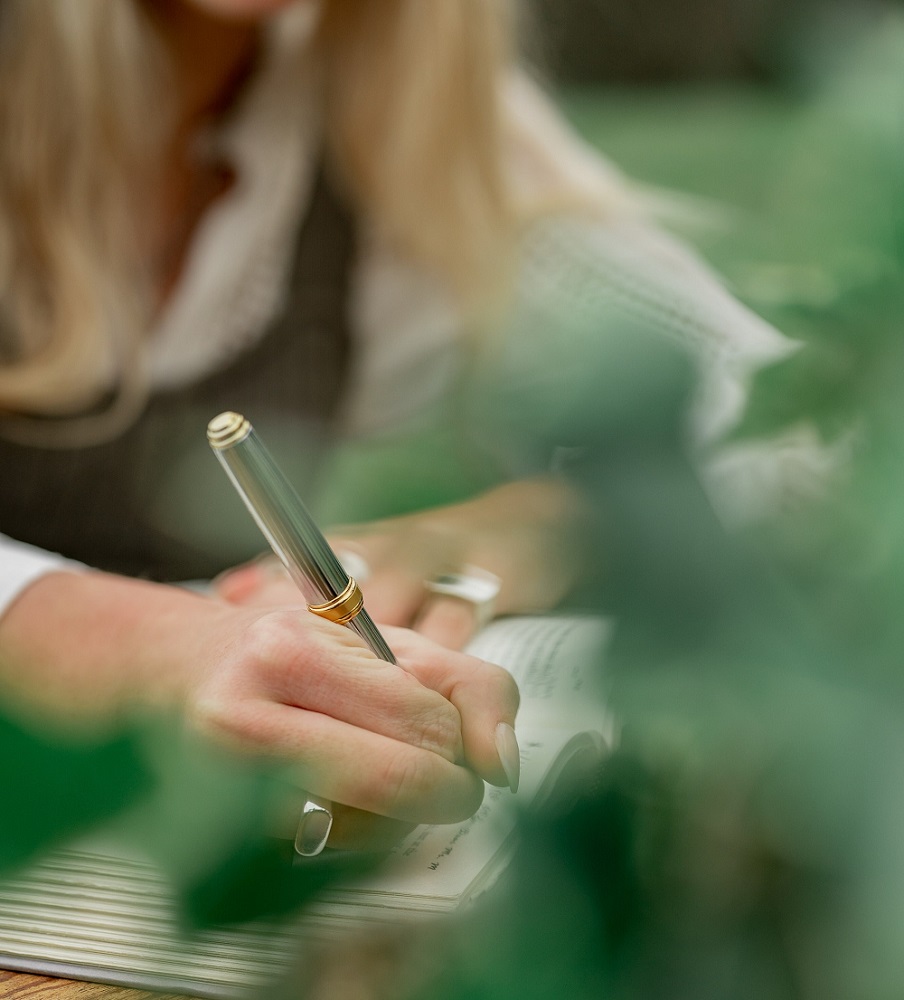 Young Woman Writing