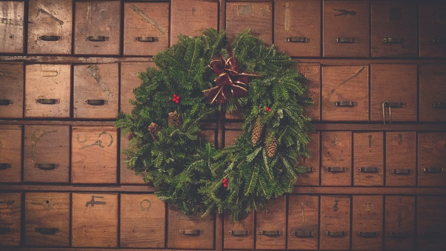 Vintage Christmas Wreath