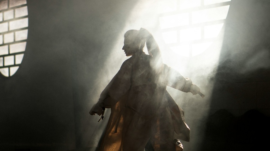 Eerie Korean Figure in the Fog