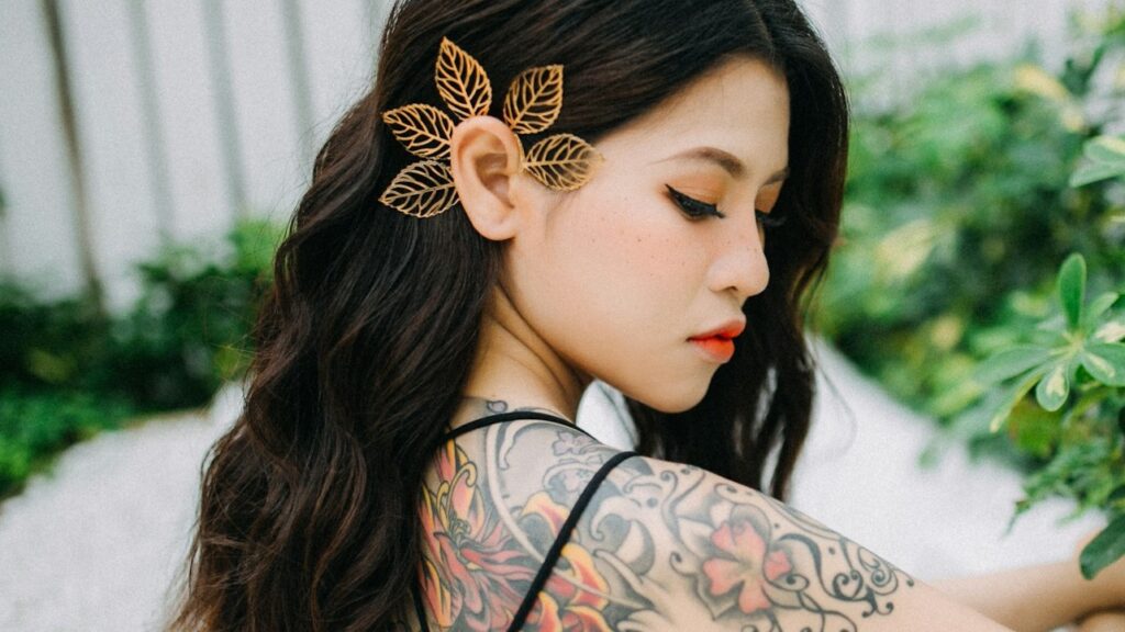Korean Girl with Tatoos