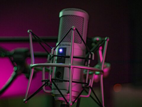 Purple Microphone