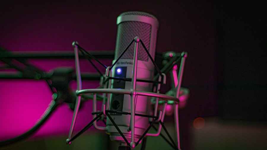 Purple Microphone